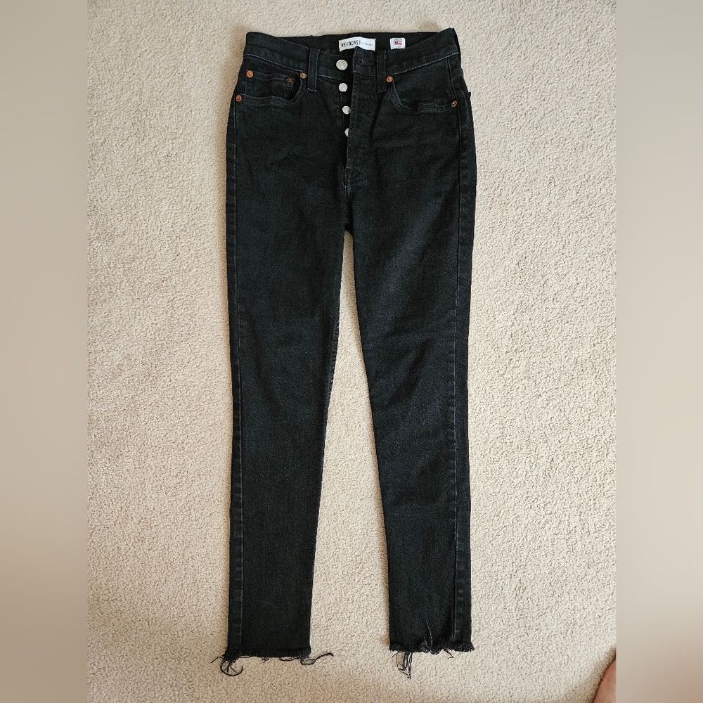 Black RE/DONE Jeans size 26 EUC